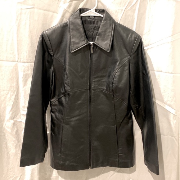 Jacqueline Ferrar Black Leather Jacket - Picture 3 of 10